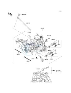 EX 650 A [NINJA 650R] (A6F-A8F) A7F drawing THROTTLE