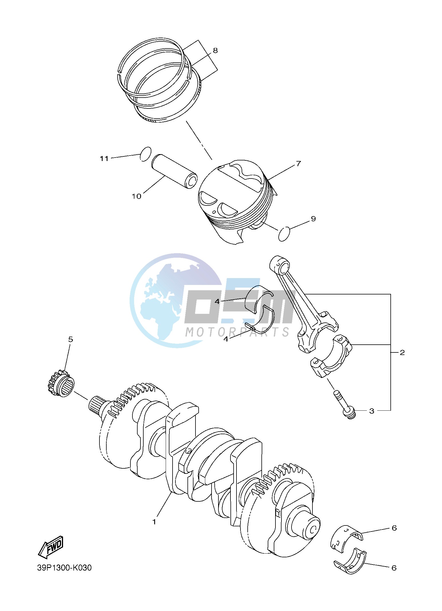 CRANKSHAFT & PISTON