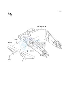 ZX636 C [NINJA ZX-6R] (C6F) C6F drawing CHAIN COVER