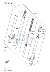 GSR750Z EU drawing FRONT FORK DAMPER