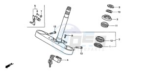 VTX1800C drawing STEERING STEM