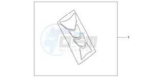 CBF10009 UK - (E / MKH) drawing TANK PAD HRC LOGO