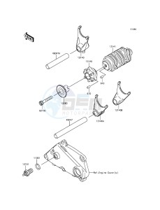 NINJA_250SL BX250AFF XX (EU ME A(FRICA) drawing Gear Change Drum/Shift Fork(s)