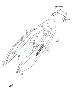 GSX750F (E2) drawing FRAME COVER