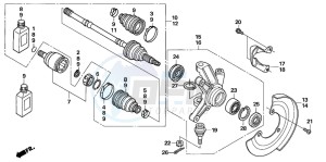 TRX500FM drawing KNUCKLE (TRX500FE/FM)