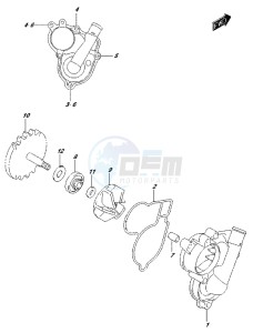 RM-Z450 drawing WATER PUMP