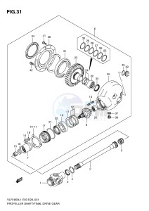 VLR1800 (E3-E28) drawing PROPELLER SHAFT FINAL DRIVE GEAR