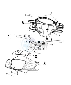 Tweet 125 V drawing HANDLEBAR ROD