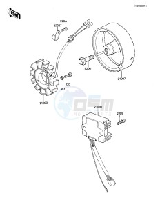 KZ 305 B [CSR BELT] (B1) [CSR BELT] drawing GENERATOR_REGULATOR