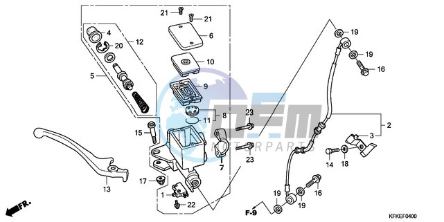 FRONT BRAKE MASTER CYLINDER