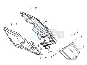 STX 150 drawing Rear cover - Splash guard