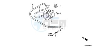 WW125D PCX125 - WW125 UK - (E) drawing RESERVE TANK