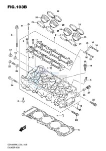 GSX-1300R ABS HAYABUSA EU drawing CYLINDER HEAD