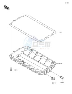 JET SKI SX-R JS1500AHF EU drawing Oil Pan