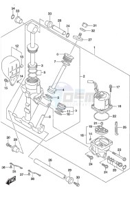 DF 250 drawing Trim Cylinder SS Model w/Transom (L)