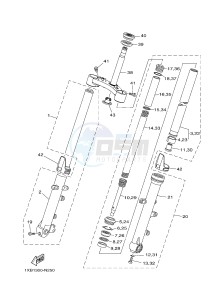 MT07A MT-07 ABS 700 (1XB3) drawing FRONT FORK