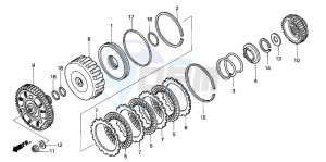 TRX650FA drawing CLUTCH (LOW)