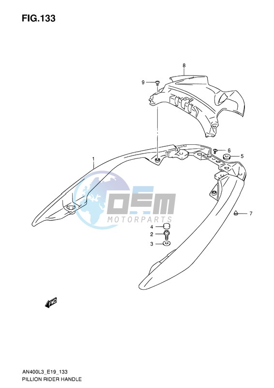 PILLION RIDER HANDLE