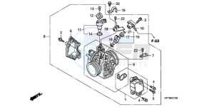 TRX420FAA Australia - (U) drawing THROTTLE BODY