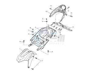 NS AEROX NAKED 50 drawing FENDER