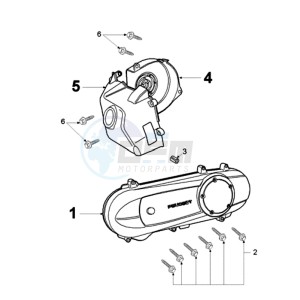 LUDIX 12 RL2A drawing CRANKCASE COVER