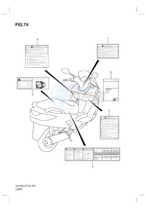 UH125 BURGMAN EU drawing LABEL