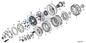 TRX500FM1G TRX500 Europe Direct - (ED) drawing CLUTCH