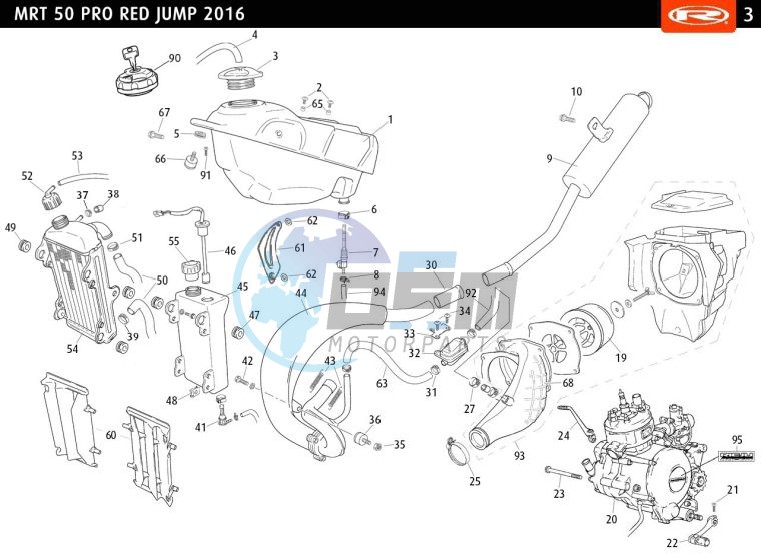 TANK EXHAUST ENGINE COMPLETE