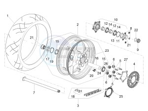 TUONO 1100 V4 RR E4 ABS (EMEA, LATAM) drawing Rear wheel