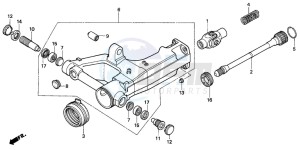 NTV650 drawing SWINGARM