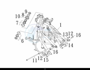 MAXSYM TL 500 (TL47W1-EU) (L9) drawing FRAME BODY COMP.(1)