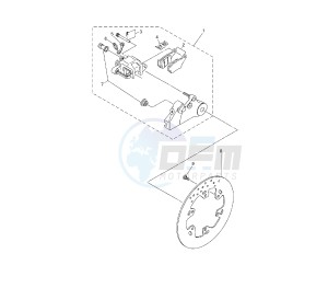 XT Z TENERE 660 drawing REAR BRAKE CALIPER