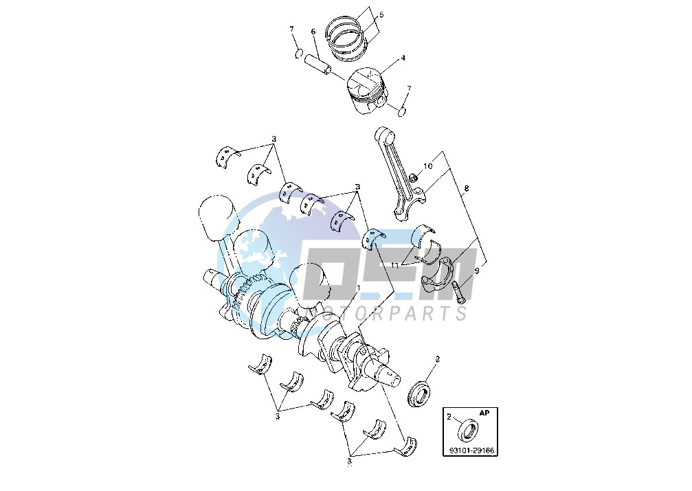 CRANKSHAFT PISTON