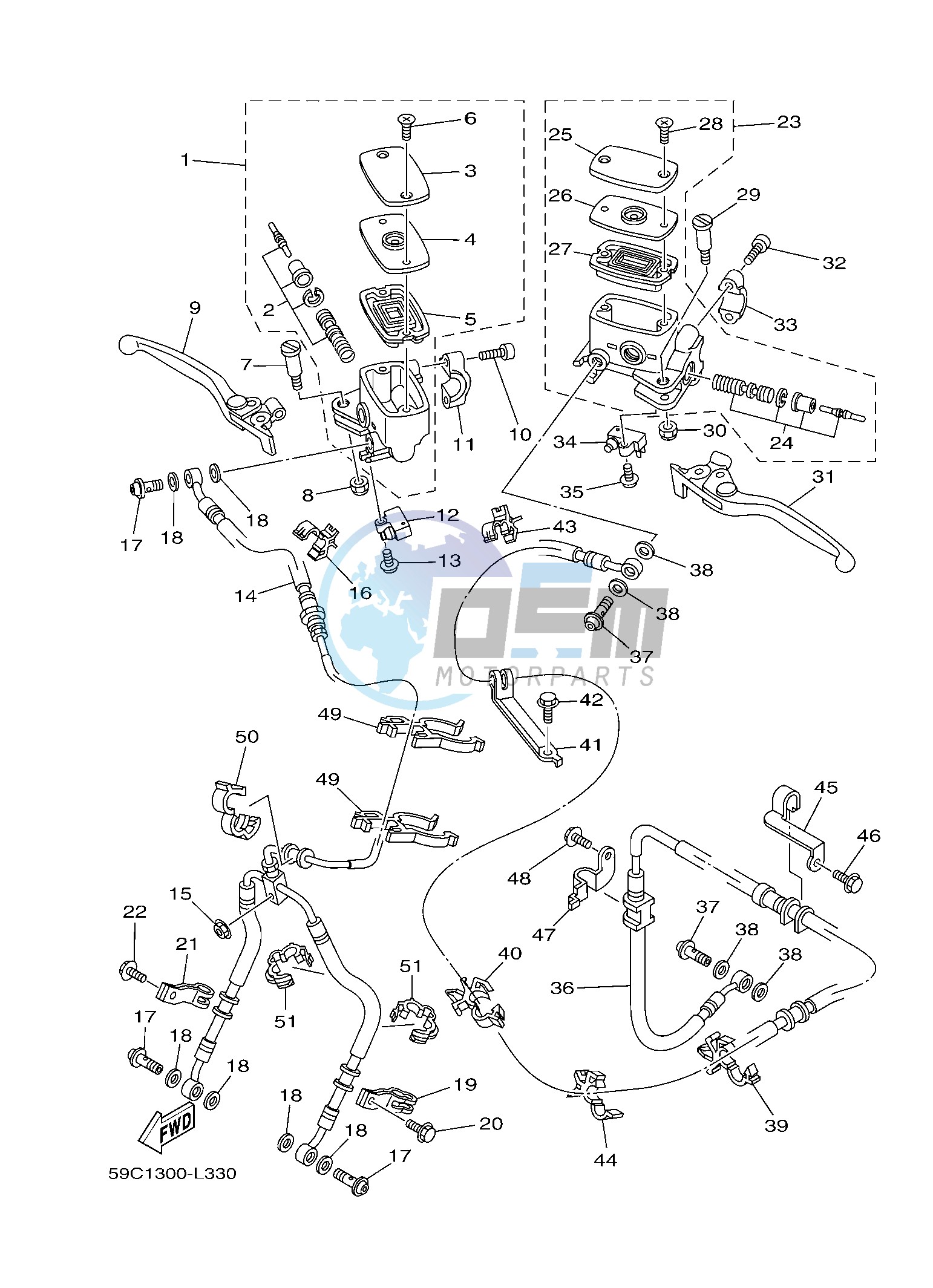 FRONT MASTER CYLINDER