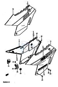 RG500 (E1) Gamma drawing FRAME COVER