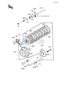 KZ 750 L [L3] drawing CLUTCH