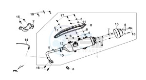 GTS 125I ABS drawing EXHAUST