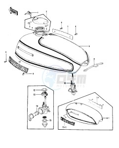 KZ 750 B (B1-B4) drawing FUEL TANK