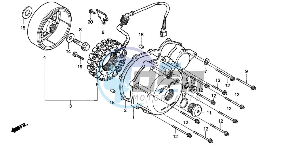 LEFT CRANKCASE COVER/ GENERATOR