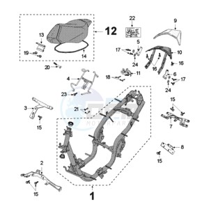 FIGHT 3 E drawing FRAME AND SADDLE