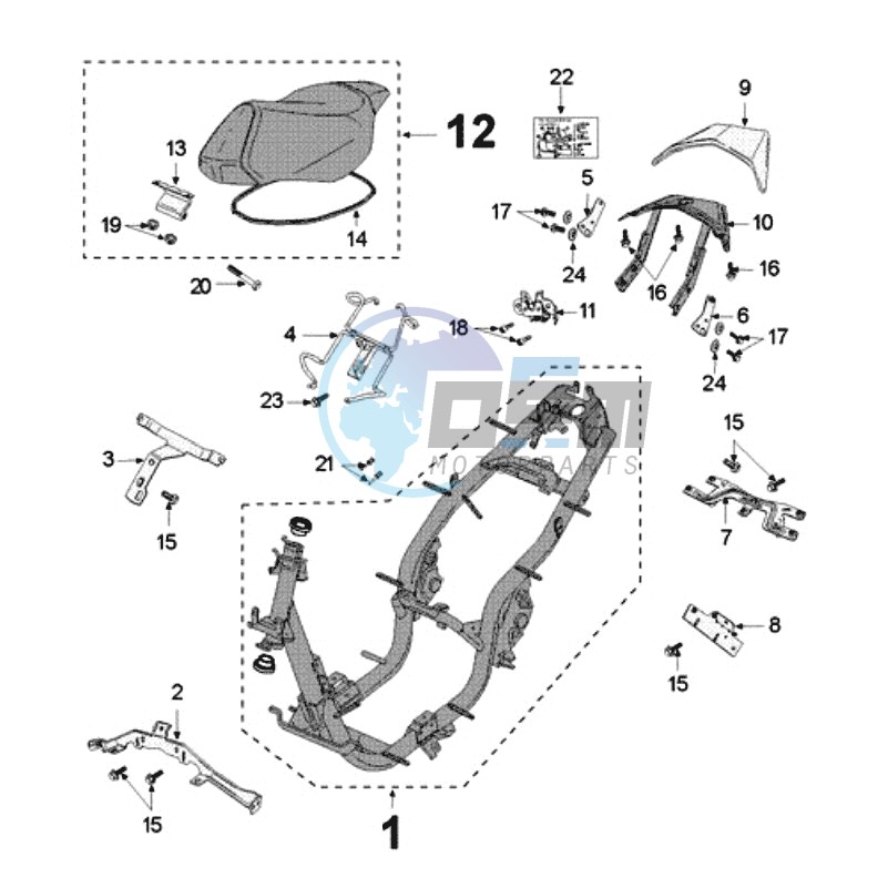 FRAME AND SADDLE