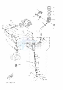 YZF125-A YZF-R125 (BGV3) drawing REAR MASTER CYLINDER