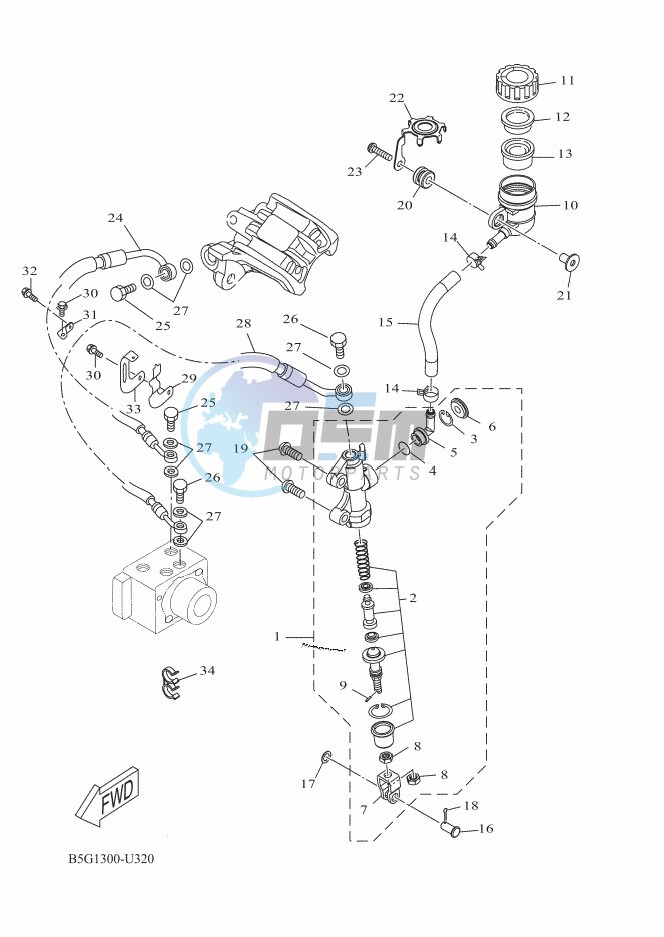 REAR MASTER CYLINDER