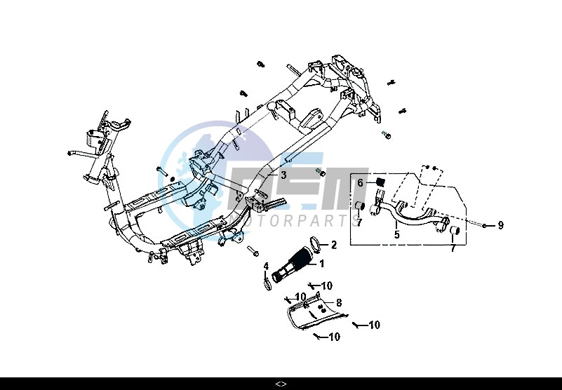 FRAME BODY ENGINE MOUNT