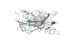 MAXSYM 400 EFI drawing COWLING FRONT