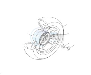 YP R X-MAX 250 drawing REAR WHEEL