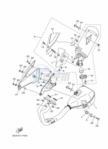 YZF320-A YZF-R3 (B7PD) drawing EXHAUST