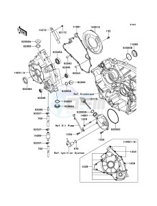 KVF650_4X4 KVF650FCS EU GB drawing Engine Cover(s)