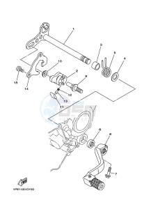 YZ250 (BCR6) drawing SHIFT SHAFT