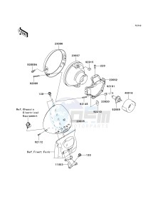 VN 1600 D [VULCAN 1600 NOMAD] (D6F-D8FA) D6F drawing HEADLIGHT-- S- -